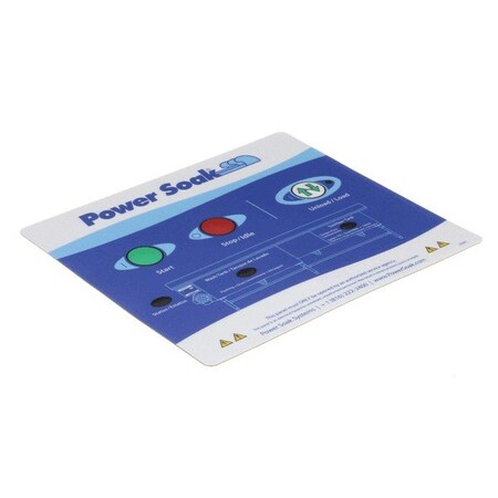 Power Soak Systems Overlay-Control  Panel Ps-225 33507